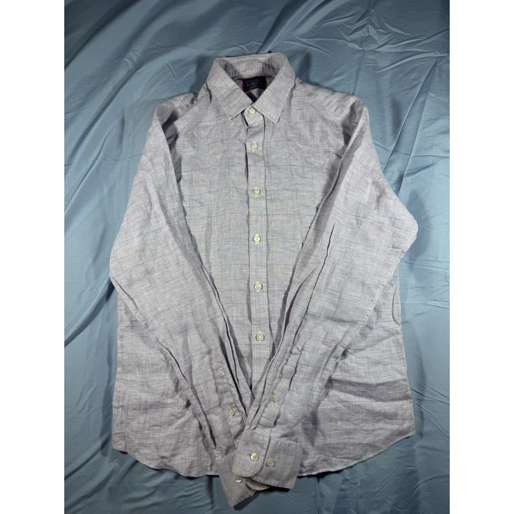 UNTUCKit Men's Torentel WR Slim Fit Purple Long Sleeve Button Up Size Medium